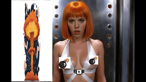 Scarlett Johansson as Leeloo Fifth Element Ai generated