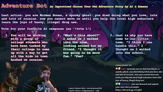 Adventure Bot - An Improvised Choose Your Own Adventure Story by AI & Humans (10/10/2022)