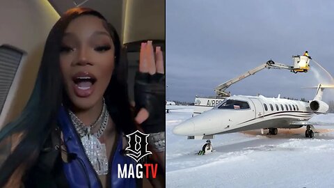 Glorilla Fears For Her Life & Cancels Mississippi Show Due To Ice On The Plane! 🛩