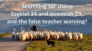 Searching for Sheep, and the False Teacher Warning!