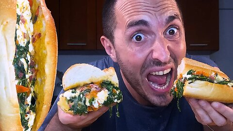 ASMR MUKBANG Big Cheesy Italian Sub ! * no talking eating sounds *