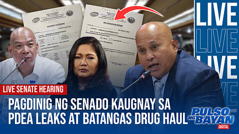 LIVE SENATE HEARING | Pagdinig ng Senado kaugnay sa PDEA leaks at Batangas dr*g haul
