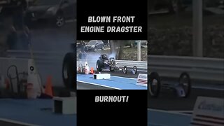 Old School Blown Front Engine Dragster Burnout! #shorts