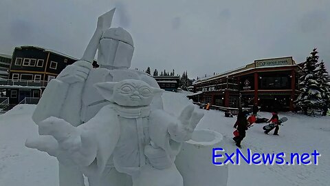 Snow Sculptures Vernon Winter Carnival 2023 Completed