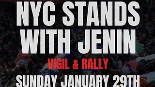 NYC Stands with Jenin Rally 1/29/23