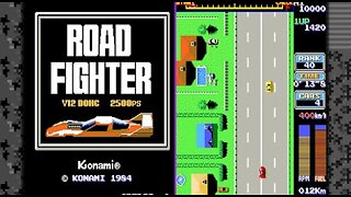 Road Fighter Longplay (Arcade) [QHD]