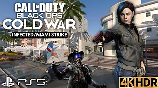 Call of Duty: Black Ops Cold War | Infected on Miami Strike | PS5, PS4 | 4K (No Commentary Gameplay)