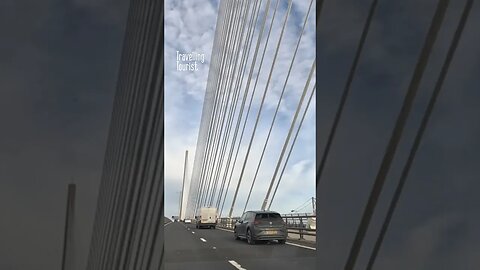 NORTHBOUND across The Queensferry Crossing - River Forth, near Edinburgh Scotland
