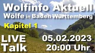 Wolfinfo Aktuell LIVE TALK 12 ( Wolfsentwicklung in Baden Württemberg )