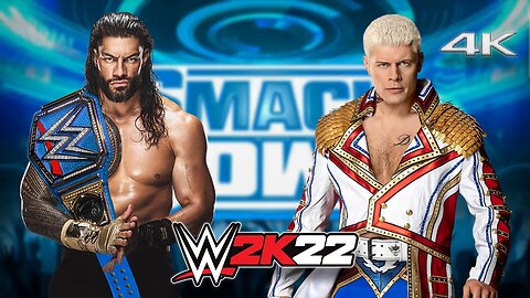 WWE 2K22: Roman Reigns Vs. Cody Rhodes - Universal Championship (PC) - [4K60FPS] - Epic Gameplay!