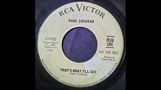 Hank Cochran – That's What I'll Say