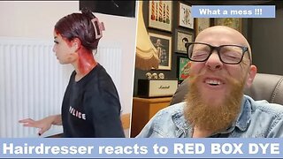 Hairdresser reacts To a Red Box Dye Horror Show