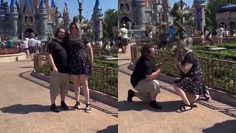 Couple End Up Proposing at the Same Time at Disney Land