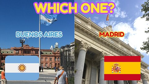 🇦🇷 BUENOS AIRES vs MADRID 🇪🇸 which one should YOU visit? 🤔