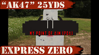 "AK 47" 25 Yards Express Zero! Fast and Works!