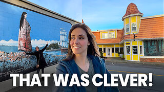 This little town almost died! Visiting CHEMAINUS, British Columbia | Rv/Van Life in Vancouver Island