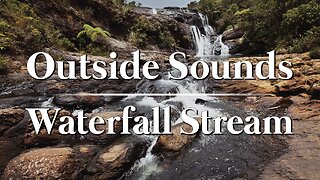 Waterfall Stream | 8hrs | Sounds to help relax, sleep, read, & study.