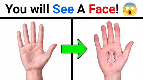 This Video will Make You See A Face on Your Hand! 😱