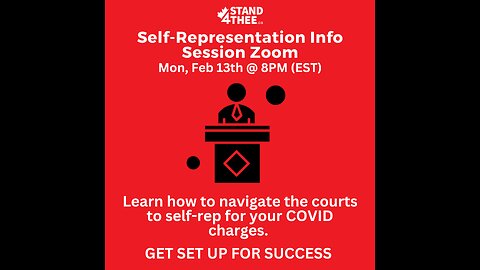 Stand4THEE Self-Rep Info Session Feb 13 2023
