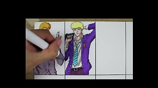 Amazing I drawing Characters mob Psycho Versi Bleach art Style 💯