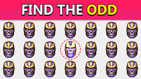 Can You Find The Odd One Out? | Superhero Edition | 40 emoji quizzes