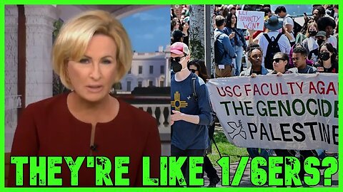 MSNBC SMEARS Pro-Palestine Protesters As Jan 6ers!