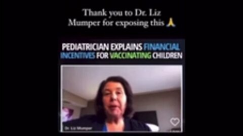 ALL Pediatricians Are Paid To Inject Children Not Knowing What It Does! Dr Liz Mumper!
