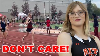 Mediocre Transgender runner SMOKES women AGAIN! Shows NO SHAME as he SMASHES another record!