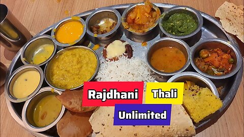 Unlimited Rajasthani Thali | Ultimate Jumbo Veg Thali at Rajdhani Restaurant