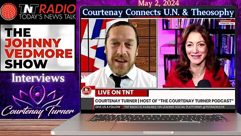 Courtenay Connects The U.N. & Theosophy on The Johnny Vedmore Show