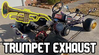 The Loudest Go-Kart Exhaust Ever | (Real Trumpet)