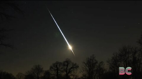 Asteroid lights up sky over Channel creating shooting star effect