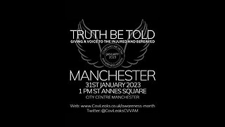 Live 1pm 31/01/2023 GMT Truth be told. Manchester. Covid vaccine injured.