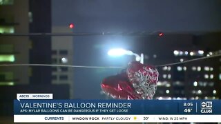 Danger of mylar balloons around power lines