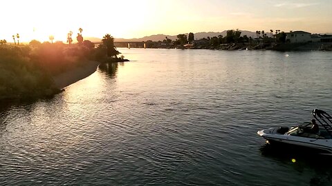 sunset on Colorado River