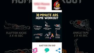 🔥30 minute abs home workout🔥#shorts🔥#wildfitnessgroup🔥6 February 2023🔥