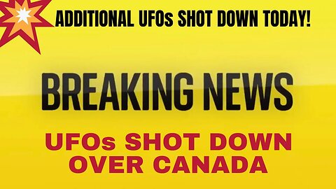 💥F-22 SHOOTS DOWN UFOs in Canada TODAY.