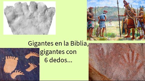 Gigantes en la Biblia,gigantes con 6 dedos....