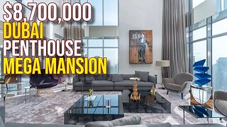 Inside $8,700,000 Dubai Downtown Penthouse Apartment