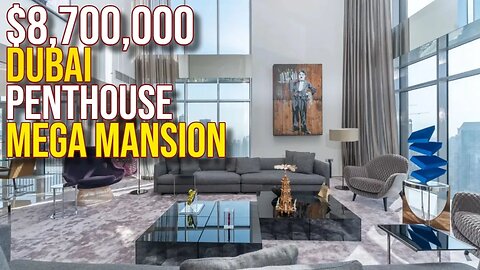 Inside $8,700,000 Dubai Downtown Penthouse Apartment