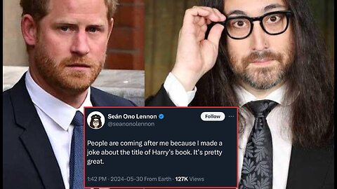 John Lennon's son says ‘IDIOT’ Prince Harry ‘DESERVES TO BE MOCKED’