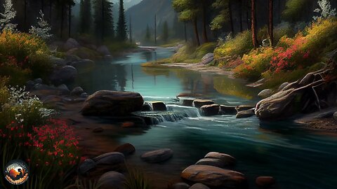 Relaxing music with a stream and birdsong Relaxing Music & Beautiful Nature #relax #healingmusic