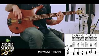 Miley Cyrus Flowers Bass Cover Bass Cover