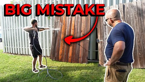 5 BIGGEST Pressure Washing MISTAKES People Make When Cleaning Their Fence