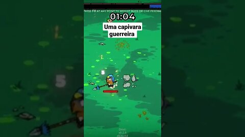 Capivara guerreira #extremelypowerfulcapybaras #vampiresurvivor #roguelike #scarlettower #shorts