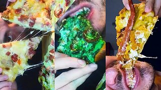 ASMR Eating PIZZA for 3 HOURS *no talking eating sounds * NOMNOM