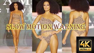 Annalise Walksle (info/bio) - MIAMI FASHION WEEK SLOW MOTION WALK | 4K VERTICAL ULTRA HD