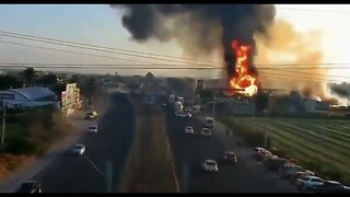 Gas Station Explodes in Mexico #shorts Like 👍 and Subscribe