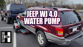 2003 JEEP GRAND CHEROKEE WJ 4.0 WATER PUMP, HOSE & THERMOSTAT REPLACEMENT.