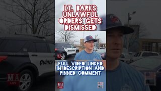 LT. BARKS UNLAWFUL ORDERS | GETS DISMISSED #Shorts